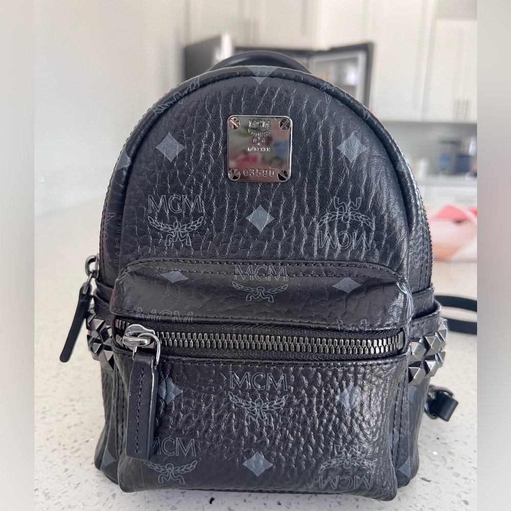 STARK BEBE BOO SIDE STUDS BACKPACK IN VISETOS